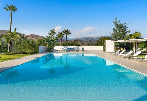 Villa Inga: Blue, Swimming Pool, Resort, Outdoor Furniture, Eco Hotel, Shade, Leisure, Sunlounger, Chair