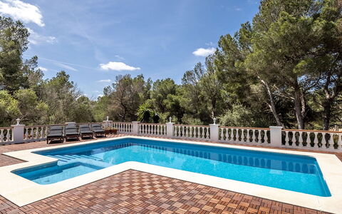 Villa Alejandra: Swimming Pool, Composite Material, Resort, Shade, Eco Hotel, Water Feature, Tile, Design, Wood Stain, Landscaping