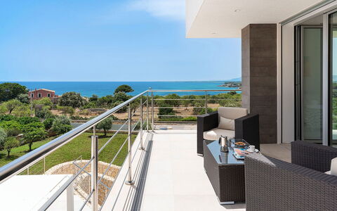 Villa Silvia: Sea, Chair, Balcony, Coast, Outdoor Furniture, Resort, Eco Hotel
