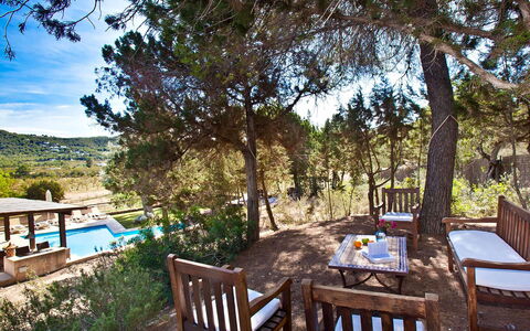 Villa Matarel: Furniture, Outdoor Furniture, Resort, Shade, Swimming Pool, Chair, Eco Hotel, Hardwood, Garden, Deck