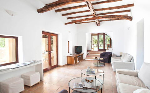 Villa Matarel: Furniture, Flooring, Wood, Interior Design, Floor, Home, Room, Ceiling, Living Room, Table