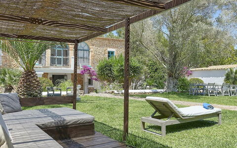 Villa Roger: Furniture, Outdoor Furniture, Chair, Table, Resort, Shade, Outdoor Table, Garden, Patio, Porch