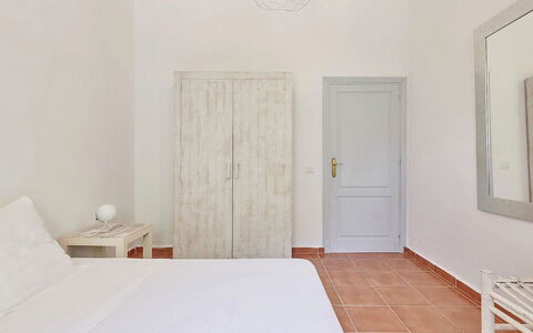 Villa Roger: Floor, Flooring, Interior Design, Bedroom, Bed, Furniture, Room, Bed Sheet, Bedding, Home
