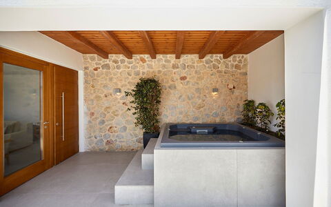 Haleine Suite: Wood, Plumbing Fixture, Flooring, Interior Design, Floor, Bathtub, Bathroom, Plumbing, Tap, Houseplant