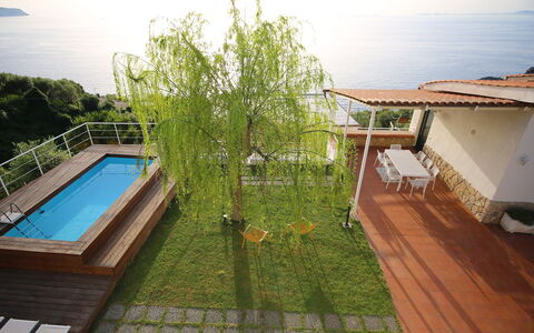 Mermaid Villa: Swimming Pool, Leisure, Resort, Deck, Outdoor Furniture, Wood Stain, Eco Hotel, Hardwood, Shade, Balcony