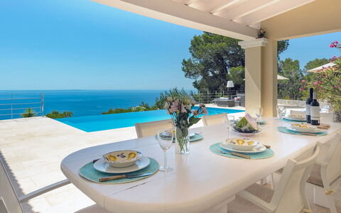 Villa Beleza: Furniture, Chair, Table, Resort, Sea, Kitchen & Dining Room Table, Eco Hotel, Shade, Coast, Ocean