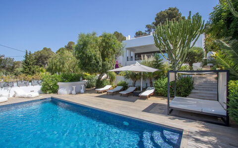 Villa Ilona: Swimming Pool, Resort, Residential Area, Outdoor Furniture, Estate, Shade, Eco Hotel, Umbrella, Landscaping, Sunlounger