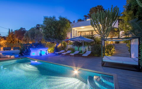 Villa Ilona: Swimming Pool, Blue, Tree, Resort, Eco Hotel, Outdoor Furniture, Estate, Landscaping, Villa, Water Feature