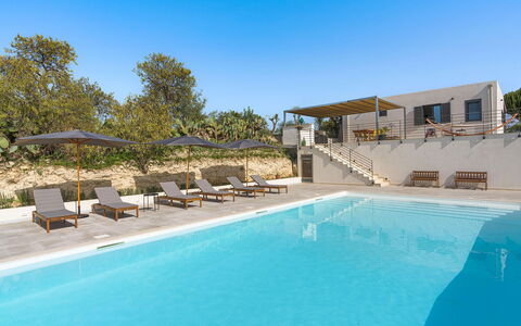 Villa Arcobaleno: Swimming Pool, Outdoor Furniture, Resort, Umbrella, Composite Material, Sunlounger, Eco Hotel, Estate, Leisure, Shade