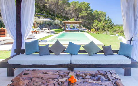 Villa Blueberry: Furniture, Outdoor Furniture, Resort, Leisure, Shade, Swimming Pool, Eco Hotel, Chair, Hotel, Natural Material