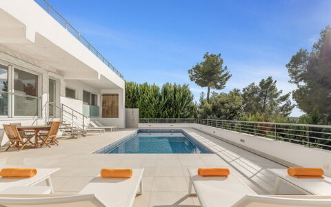 Villa Relaja: Swimming Pool, Outdoor Furniture, Shade, Balcony, Estate, Resort, Chair, Villa, Eco Hotel, Patio