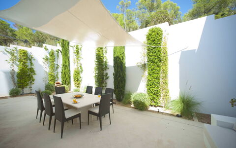 Villa Alessia: Shade, Garden, Chair, Outdoor Furniture, Landscaping, Backyard, Courtyard, Eco Hotel, Artificial Turf, Outdoor Structure