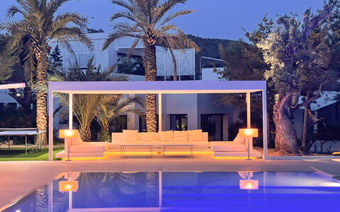 Villa Fabula: Swimming Pool, Floor, Interior Design, Flooring, Resort, Furniture, Shade, Ceiling, Couch