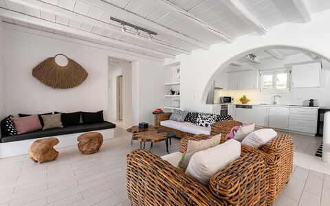 Villa Cocoon: Furniture, Couch, Interior Design, Flooring, Floor, Living Room, Home, Ceiling, Table