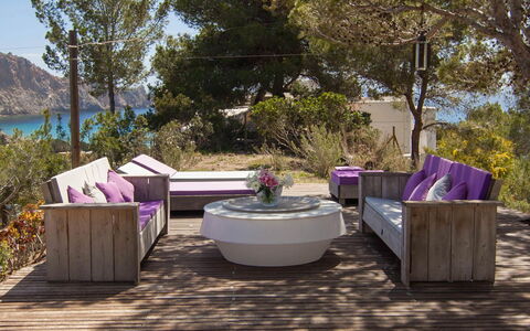 Villa Jondal: Furniture, Outdoor Furniture, Table, Chair, Outdoor Table, Hardwood, Coffee Table, Garden, Patio, Wood Flooring