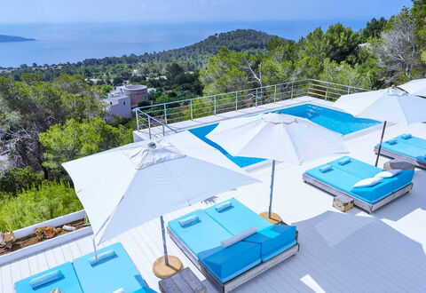 Villa Angelic: Blue, Swimming Pool, Resort, Outdoor Furniture, Sunlounger, Leisure, Eco Hotel, Umbrella, Hotel, Villa