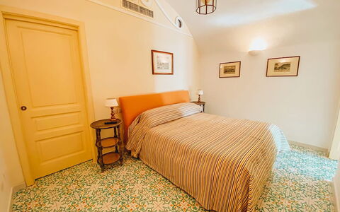San Sebastiano: Floor, Furniture, Interior Design, Wall, Flooring, Bedroom, Wood, Bed, Room, Ceiling
