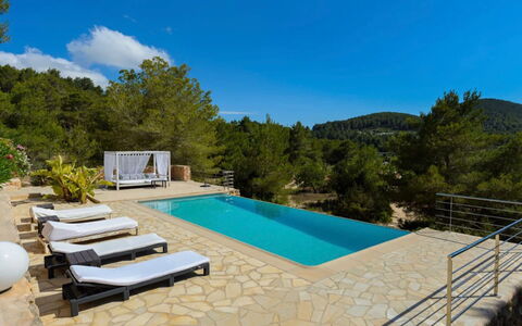 Villa Curiosity: Blue, Water, Swimming Pool, Outdoor Furniture, Resort, Shade, Tropics, Eco Hotel, Sunlounger, Flagstone