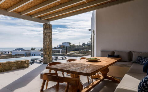 Villa Cupido: Furniture, Composite Material, Outdoor Furniture, Apartment, Chair, Natural Material, Shade, Kitchen & Dining Room Table, Design, Balcony