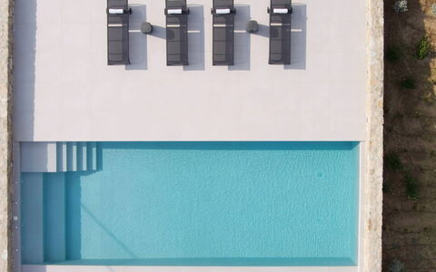 Villa Psiche: Swimming Pool, Composite Material, Outdoor Furniture, Resort, Sunlounger, Shade, Design, Chaise Longue, Eco Hotel