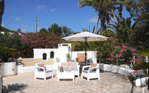 Villa Besso: Furniture, Chair, Outdoor Furniture, Flowerpot, Shade, Resort, Umbrella, Garden, Outdoor Table