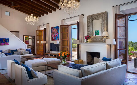 Villa Welcome: Furniture, Chair, Interior Design, Table, Home, Flooring, Couch, Living Room, Floor
