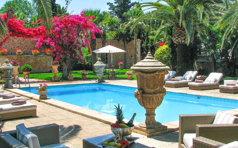 Villa Peacock: Swimming Pool, Resort, Flowerpot, Water Feature, Eco Hotel, Leisure, Hacienda, Landscaping, Garden, Houseplant