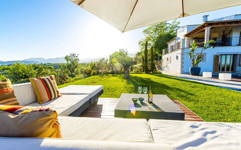 Villa Sofia: Blue, Furniture, Resort, Chair, Outdoor Furniture, Eco Hotel, Shade, Swimming Pool, Estate, Landscaping