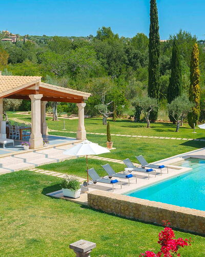 Villa Serafino: Swimming Pool, Estate, Resort, Outdoor Furniture, Villa, Shade, Hacienda, Umbrella, Landscaping, Leisure