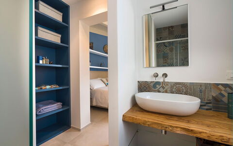 Villa Doddi: Flooring, Floor, Interior Design, Wall, Wood, Plumbing Fixture, Bathroom Sink, Bathroom, Ceiling, Room