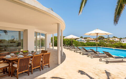 Villa the Cliff: Resort, Outdoor Furniture, Estate, Balcony, Shade, Eco Hotel, Chair, Swimming Pool, Umbrella, Villa