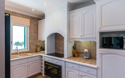 Villa Superba: Kitchen, Wall, Interior Design, Countertop, Kitchen Appliance, Cabinetry, Flooring, Ceiling, Major Appliance, Home