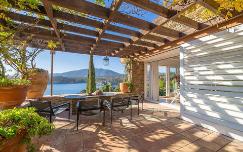 Casa Gigliola: Wood, Furniture, Chair, Eco Hotel, Resort, Shade, Outdoor Furniture, Porch, Flowerpot, Deck