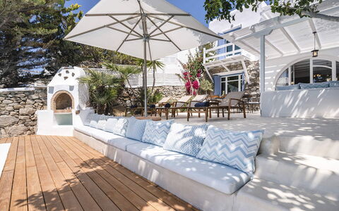Villa Tiche: Outdoor Furniture, Furniture, Home, Shade, Resort, Flowerpot, Stairs, Balcony, Chair, Estate