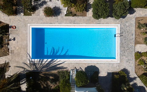 Mykonos Pool House 2: Swimming Pool, Blue, Water, Resort, Composite Material, Leisure, Shade, Outdoor Furniture, Eco Hotel, Water Feature