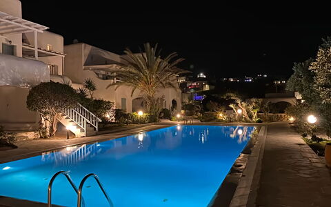 Mikonos Pool House 6: Swimming Pool, Resort, Thermae, Eco Hotel, Hacienda, Hotel, Resort Town, Outdoor Furniture, Sunlounger