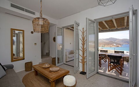 Villa Cornelia 1: Furniture, Interior Design, Flooring, Floor, Home, Ceiling, Chair, Apartment, Sea, Balcony