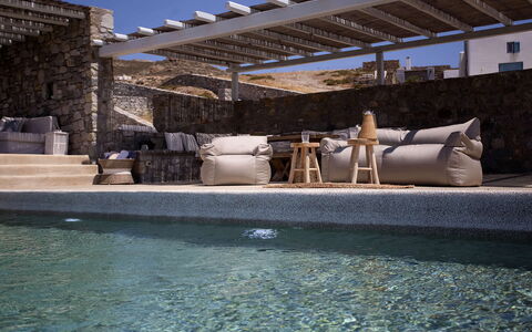 Villa Cornelia 1: Outdoor Furniture, Composite Material, Shade, Swimming Pool, Concrete, Natural Material, Design, Chair, Flagstone, Resort