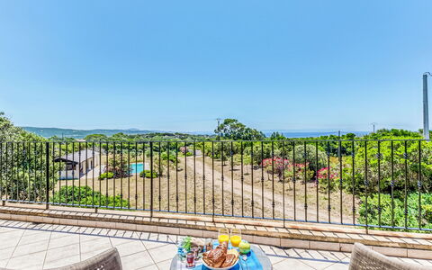Villa i Tre Fratelli: Balcony, Outdoor Furniture, Resort, Chair, Eco Hotel, Fence, Kitchen & Dining Room Table, Outdoor Table, Deck, Handrail