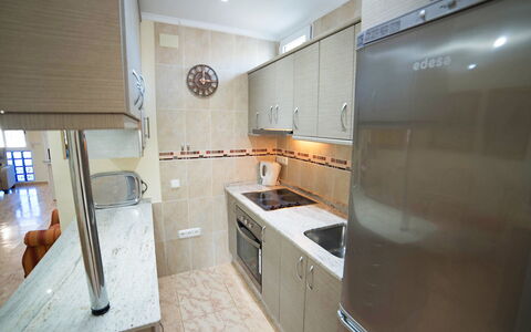 Happy Day: Property, Room, Furniture, Cabinetry, Interior Design, Kitchen, Real Estate, Countertop, Building, House