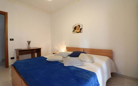 Ludovica: Furniture, Floor, Interior Design, Bed, Flooring, Bedroom, Wood, Room, Bed Sheet, Ceiling