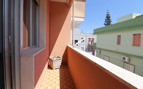Isabel: Composite Material, Apartment, Daylighting, Wood Stain, Balcony, Paint, Plaster