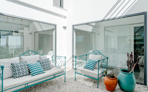 Casa Guapa: Shade, Porch, Balcony, Fence, Handrail, Outdoor Structure