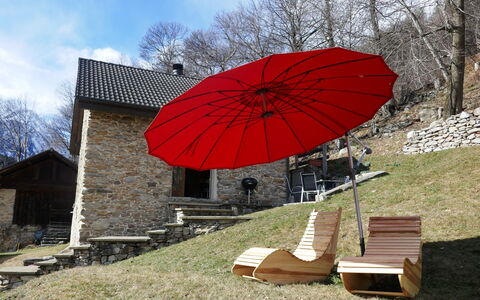 Rustico Raslina: Umbrella, Outdoor Furniture, Shade, Garden, Backyard, Yard, Lawn, Chair, Design, Wood Stain