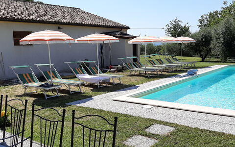 Villa Felice, Private Pool and Hills: Swimming Pool, Outdoor Furniture, Furniture, Resort, House, Residential Area, Backyard, Chair, Hacienda, Estate