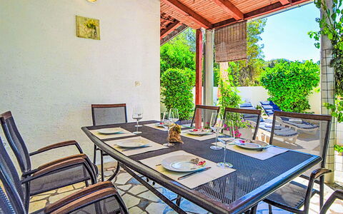 Brodarica 150: Home, Door, Cottage, Yard, Chair, Outdoor Furniture, Backyard, Outdoor Table, Houseplant, Awning