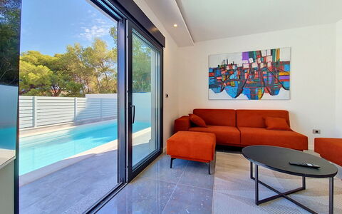 Aloa Ii: Architecture, Interior Design, Flooring, Floor, Swimming Pool, Ceiling, Shade, Home Door, Hardwood