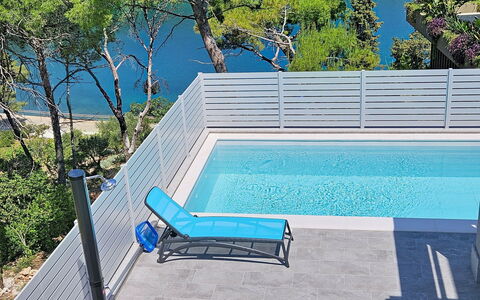 Aloa Iv: Blue, Swimming Pool, Outdoor Furniture, Composite Material, Shade, Deck, Eco Hotel, Balcony, Resort, Sunlounger