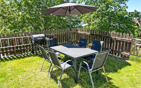 Stadsro: Furniture, Outdoor Furniture, Chair, Table, Outdoor Table, Kitchen & Dining Room Table, Garden, Shade, Patio, Backyard