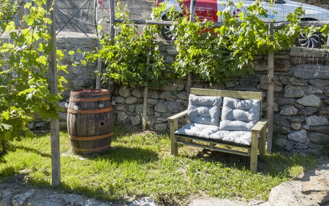 Valtellina 645: Flowerpot, Garden, Outdoor Furniture, Stone Wall, Shade, Houseplant, Backyard, Flagstone, Landscaping